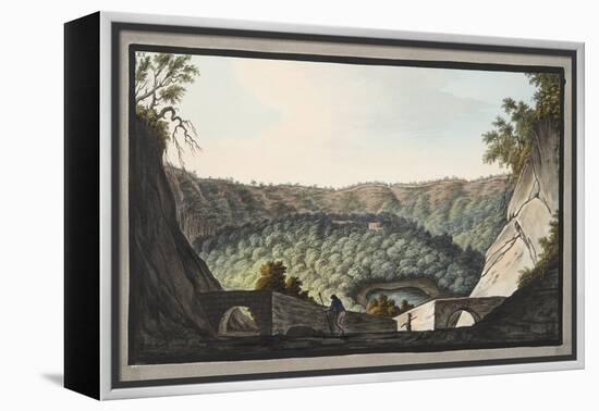 View into the Crater of Astruni Taken from the Spot Represented in Plate Xix; Plate Xx-Pietro Fabris-Framed Premier Image Canvas