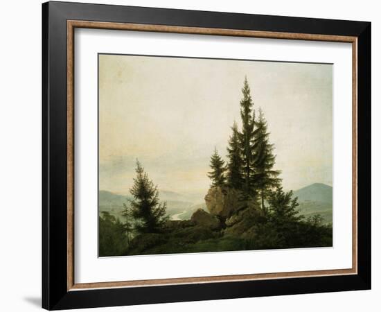 View into the Elbe Valley, 1807-Caspar David Friedrich-Framed Giclee Print