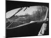 View Looking at the Railroad Tracks from the Front Window of the Train-Peter Stackpole-Mounted Photographic Print