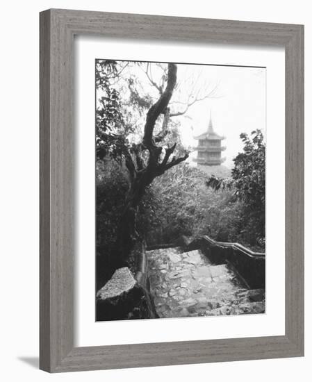View Marble Mountain, Temple, Danang-Walter Bibikow-Framed Photographic Print