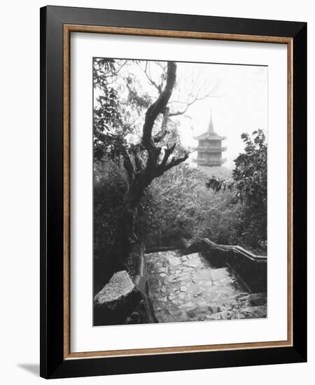 View Marble Mountain, Temple, Danang-Walter Bibikow-Framed Photographic Print