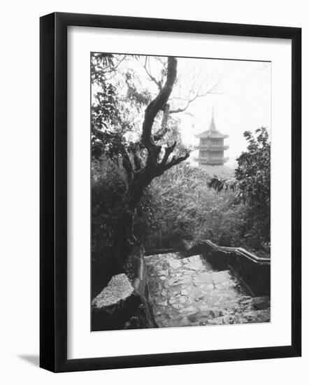 View Marble Mountain, Temple, Danang-Walter Bibikow-Framed Photographic Print