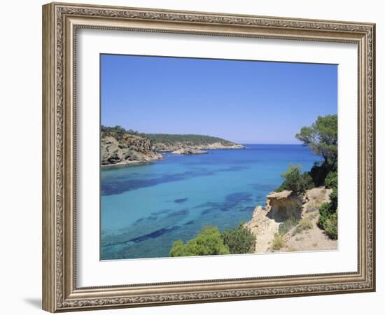 View Near Cala Portinatx, Ibiza, Balearic Islands, Spain, Europe-Firecrest Pictures-Framed Photographic Print