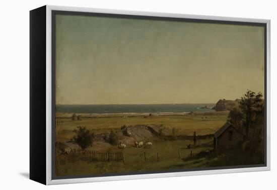 View Near Newport, Rhode Island, 1840-70-Thomas Worthington Whittredge-Framed Premier Image Canvas