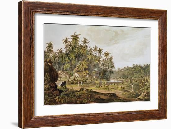 View Near Point du Galle, Ceylon, Engraved by Daniel Havell-Henry Salt-Framed Giclee Print