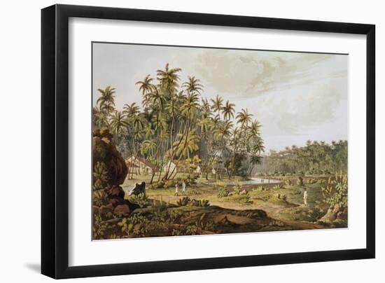 View Near Point du Galle, Ceylon, Engraved by Daniel Havell-Henry Salt-Framed Giclee Print