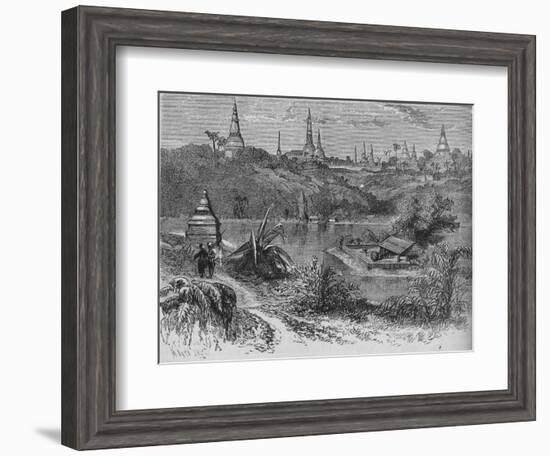 'View near Rangoon', c1880-Unknown-Framed Giclee Print