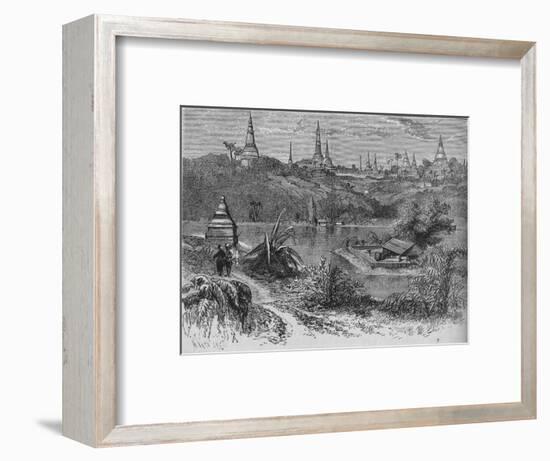 'View near Rangoon', c1880-Unknown-Framed Giclee Print