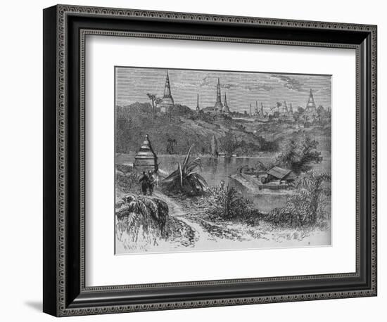 'View near Rangoon', c1880-Unknown-Framed Giclee Print