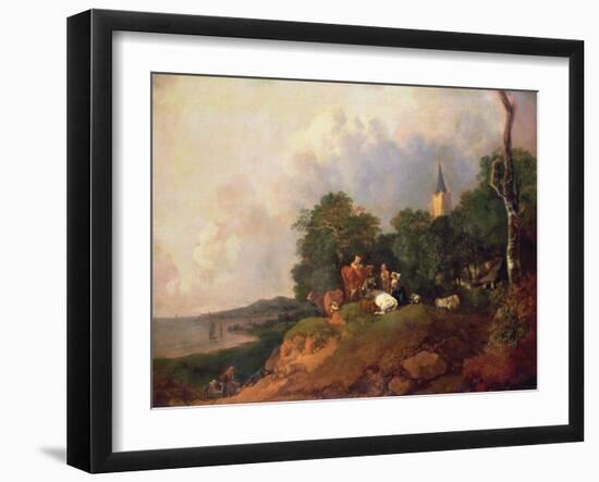 View Near the Coast, C.1750-55-Thomas Gainsborough-Framed Giclee Print