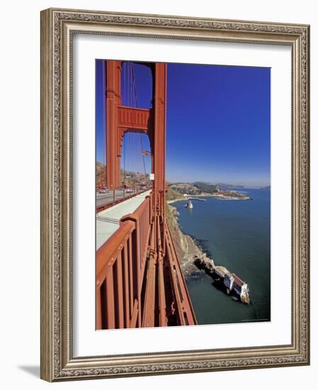 View North from Golden Gate Bridge, San Francisco, California, USA-William Sutton-Framed Photographic Print