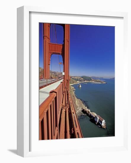 View North from Golden Gate Bridge, San Francisco, California, USA-William Sutton-Framed Photographic Print