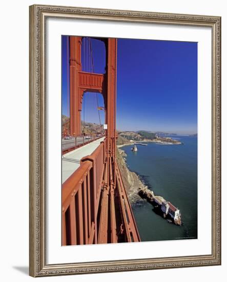 View North from Golden Gate Bridge, San Francisco, California, USA-William Sutton-Framed Photographic Print