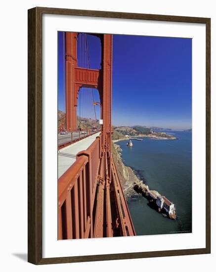 View North from Golden Gate Bridge, San Francisco, California, USA-William Sutton-Framed Photographic Print