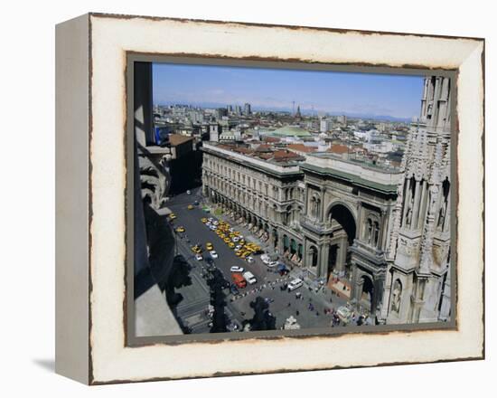 View North West from the Roof of the Duomo (Cathedral), Milan, Lombardia (Lombardy), Italy, Europe-Sheila Terry-Framed Premier Image Canvas