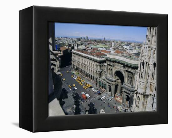 View North West from the Roof of the Duomo (Cathedral), Milan, Lombardia (Lombardy), Italy, Europe-Sheila Terry-Framed Premier Image Canvas