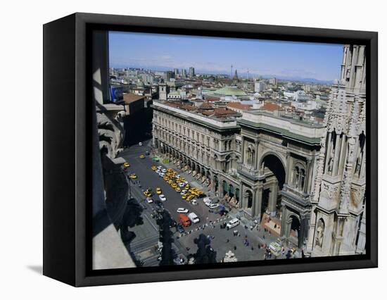 View North West from the Roof of the Duomo (Cathedral), Milan, Lombardia (Lombardy), Italy, Europe-Sheila Terry-Framed Premier Image Canvas
