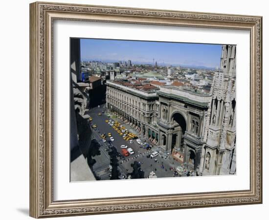 View North West from the Roof of the Duomo (Cathedral), Milan, Lombardia (Lombardy), Italy, Europe-Sheila Terry-Framed Photographic Print