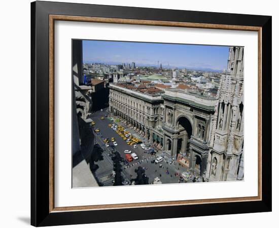 View North West from the Roof of the Duomo (Cathedral), Milan, Lombardia (Lombardy), Italy, Europe-Sheila Terry-Framed Photographic Print