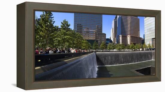 View of 9/11 Memorial, Manhattan, New York City, New York State, Usa-null-Framed Premier Image Canvas