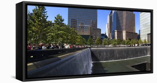 View of 9/11 Memorial, Manhattan, New York City, New York State, Usa-null-Framed Premier Image Canvas