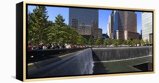 View of 9/11 Memorial, Manhattan, New York City, New York State, Usa-null-Framed Premier Image Canvas