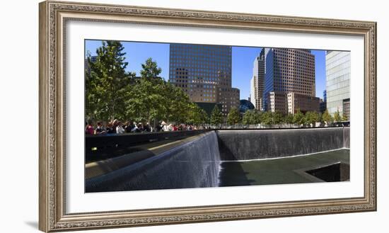 View of 9/11 Memorial, Manhattan, New York City, New York State, Usa-null-Framed Photographic Print