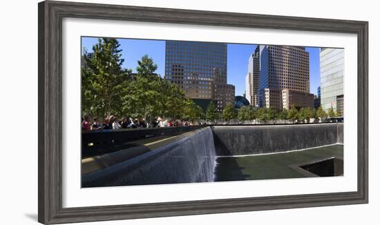 View of 9/11 Memorial, Manhattan, New York City, New York State, Usa-null-Framed Photographic Print