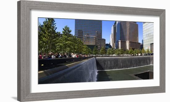 View of 9/11 Memorial, Manhattan, New York City, New York State, Usa-null-Framed Photographic Print