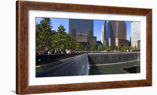 View of 9/11 Memorial, Manhattan, New York City, New York State, Usa-null-Framed Photographic Print