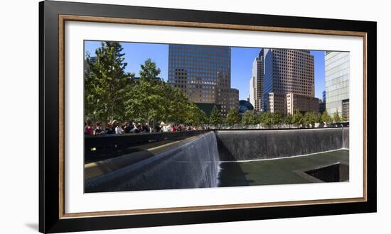 View of 9/11 Memorial, Manhattan, New York City, New York State, Usa-null-Framed Photographic Print