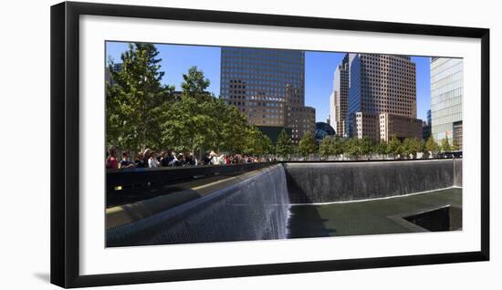 View of 9/11 Memorial, Manhattan, New York City, New York State, Usa-null-Framed Photographic Print