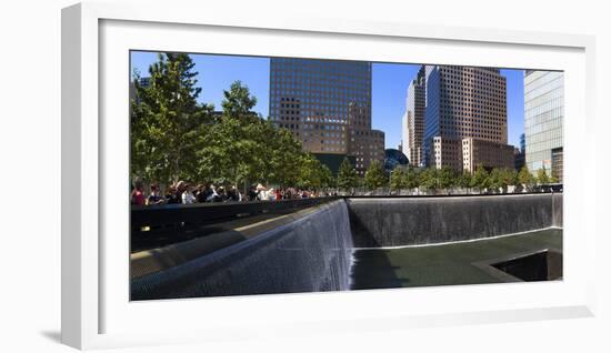 View of 9/11 Memorial, Manhattan, New York City, New York State, Usa-null-Framed Photographic Print