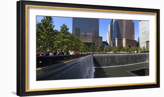 View of 9/11 Memorial, Manhattan, New York City, New York State, Usa-null-Framed Photographic Print