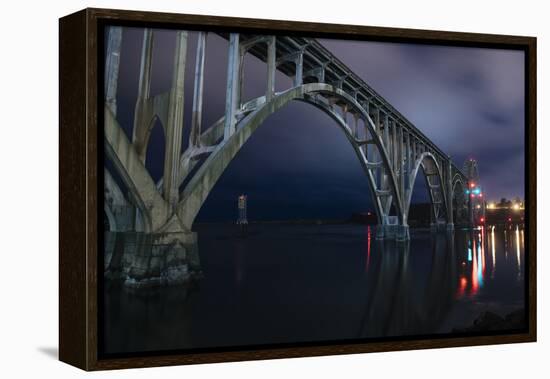 View of a bridge, Newport, Lincoln County, Oregon, USA-Panoramic Images-Framed Premier Image Canvas