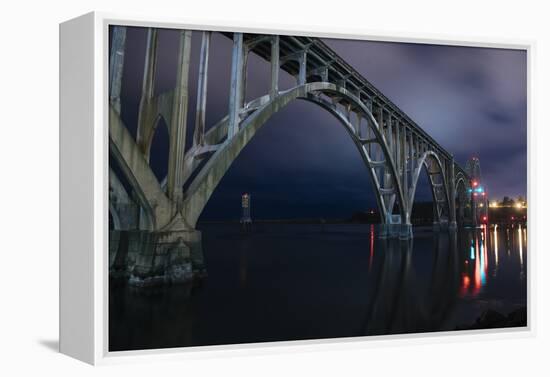 View of a bridge, Newport, Lincoln County, Oregon, USA-Panoramic Images-Framed Premier Image Canvas