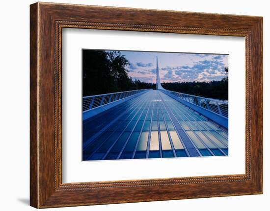 View of a bridge, Sundial Bridge at Turtle Bay, Redding, California, USA-Panoramic Images-Framed Premium Photographic Print