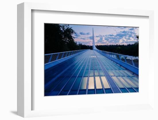 View of a bridge, Sundial Bridge at Turtle Bay, Redding, California, USA-Panoramic Images-Framed Photographic Print