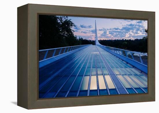 View of a bridge, Sundial Bridge at Turtle Bay, Redding, California, USA-Panoramic Images-Framed Premier Image Canvas