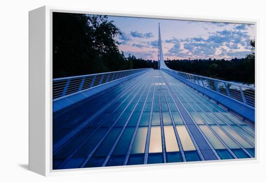 View of a bridge, Sundial Bridge at Turtle Bay, Redding, California, USA-Panoramic Images-Framed Premier Image Canvas