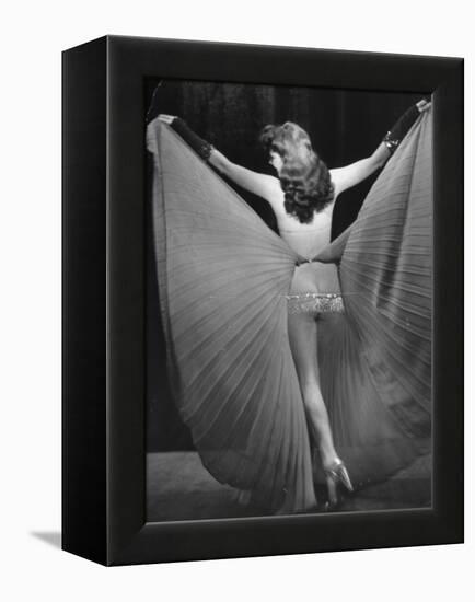 View of a Burlesque Show Being Used to Boost US Army Soldiers Morale-Ralph Morse-Framed Premier Image Canvas