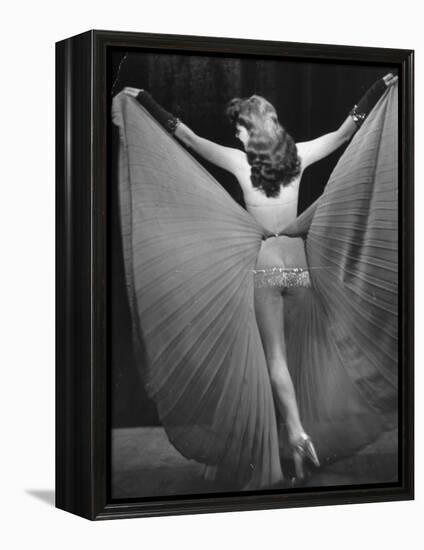 View of a Burlesque Show Being Used to Boost US Army Soldiers Morale-Ralph Morse-Framed Premier Image Canvas