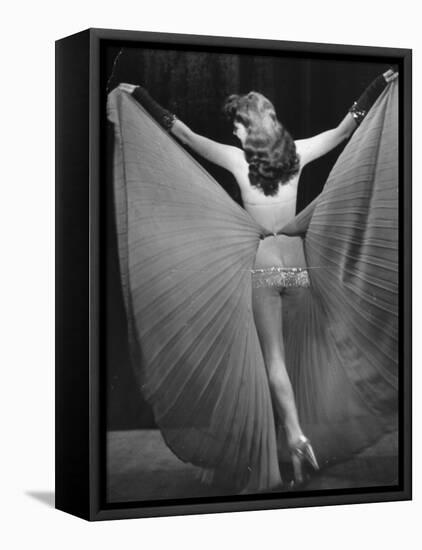 View of a Burlesque Show Being Used to Boost US Army Soldiers Morale-Ralph Morse-Framed Premier Image Canvas