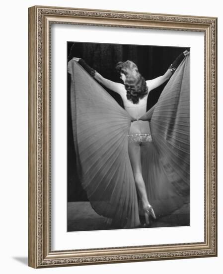 View of a Burlesque Show Being Used to Boost US Army Soldiers Morale-Ralph Morse-Framed Photographic Print