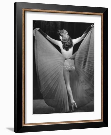 View of a Burlesque Show Being Used to Boost US Army Soldiers Morale-Ralph Morse-Framed Photographic Print