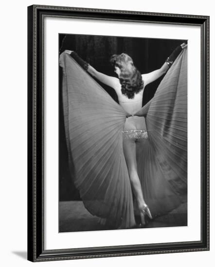 View of a Burlesque Show Being Used to Boost US Army Soldiers Morale-Ralph Morse-Framed Photographic Print