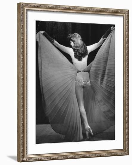 View of a Burlesque Show Being Used to Boost US Army Soldiers Morale-Ralph Morse-Framed Photographic Print