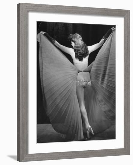 View of a Burlesque Show Being Used to Boost US Army Soldiers Morale-Ralph Morse-Framed Photographic Print