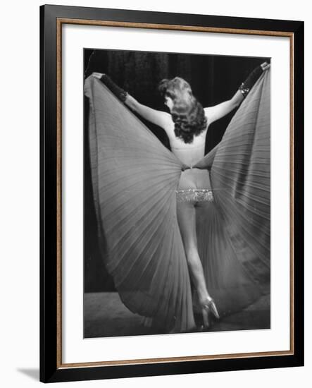 View of a Burlesque Show Being Used to Boost US Army Soldiers Morale-Ralph Morse-Framed Photographic Print