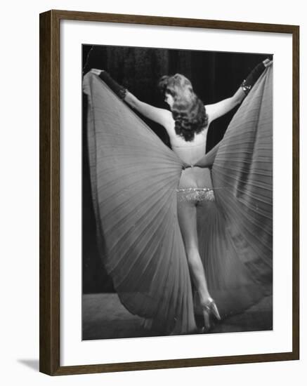 View of a Burlesque Show Being Used to Boost US Army Soldiers Morale-Ralph Morse-Framed Photographic Print